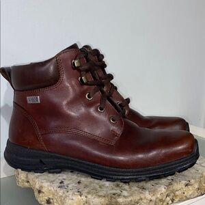 Ecco Gore-Tex Brown Leather Lace Up Mid Hiking Boots Size 40 (US 9-9.5)